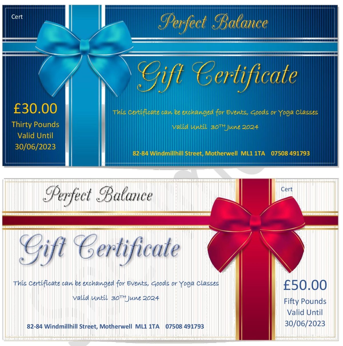 Gift Vouchers